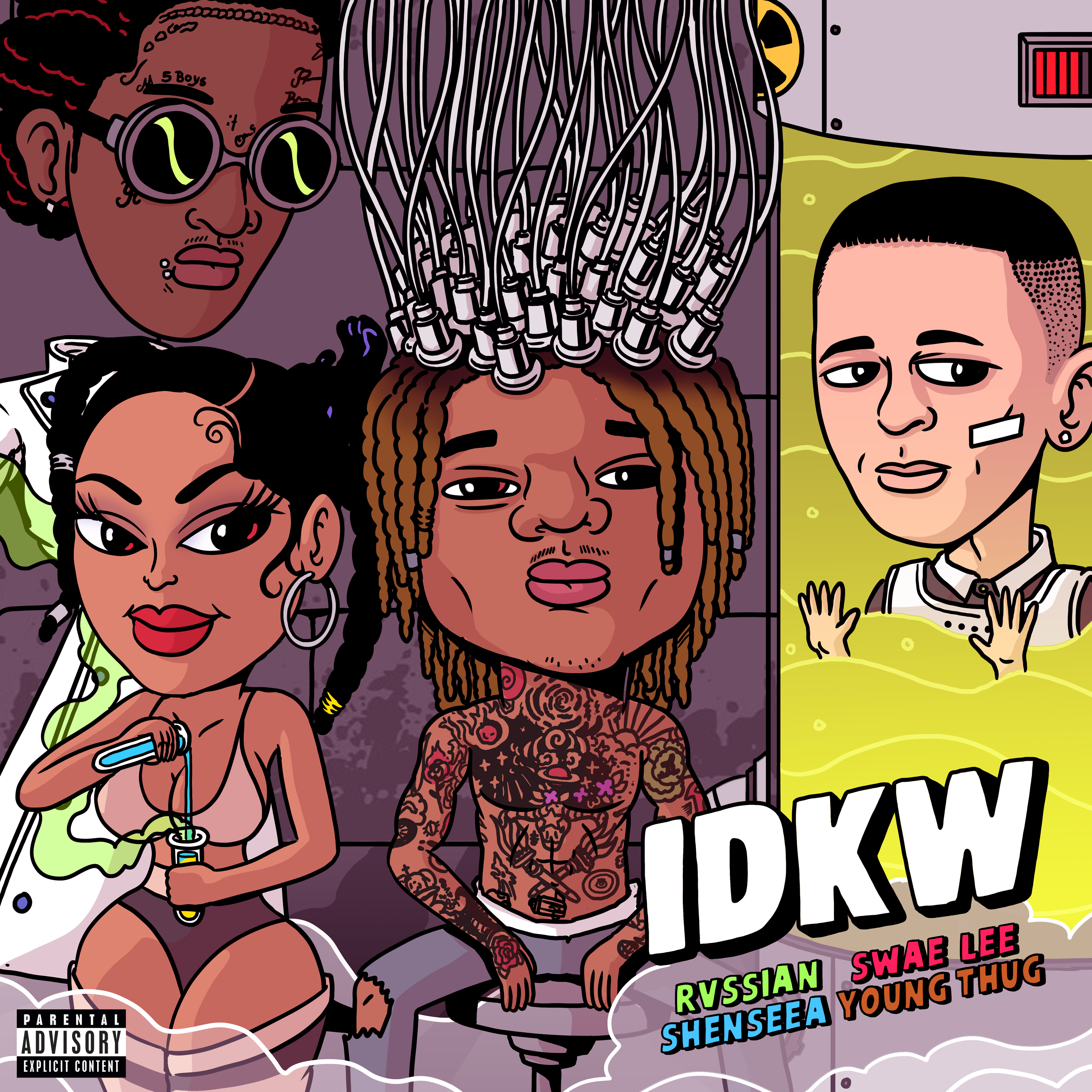 Rvssian with Shenseea & Swae Lee ft. Young Thug _IDKW_ (Artwork)